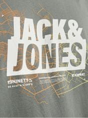 Jack&Jones Pánské triko JCOMAP Regular Fit 12252376 Agave Green (Velikost S)