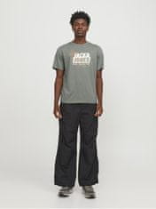 Jack&Jones Pánské triko JCOMAP Regular Fit 12252376 Agave Green (Velikost S)