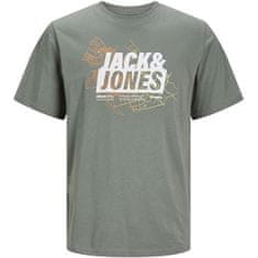 Jack&Jones Pánské triko JCOMAP Regular Fit 12252376 Agave Green (Velikost S)