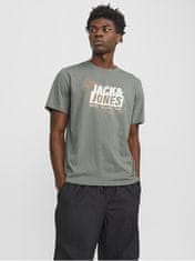 Jack&Jones Pánské triko JCOMAP Regular Fit 12252376 Agave Green (Velikost S)