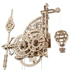 UGEARS 3D dřevěné mechanické puzzle Nástěnné hodiny Aero