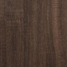 Vidaxl Botník hnědý dub 60 x 21 x 125,5 cm kompozitní dřevo