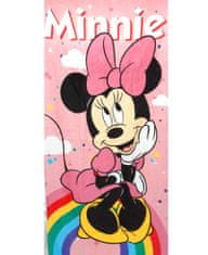 SETINO Plážová osuška růžová Minnie 70 x 140 cm