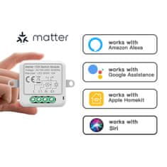 BOT Smart WiFi spínač Matter SB14 Tuya, třítlačítkový