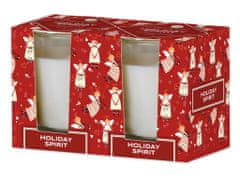 Emocio Sklo 52x65 mm 2ks v krabičce Holiday Spirit - Cookie and Cream, vonná svíčka