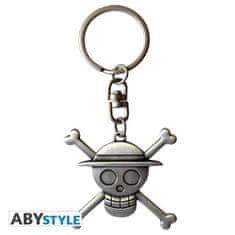 AbyStyle One Piece Klíčenka kovová - Skull Luffy