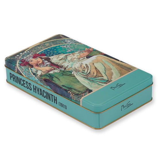 Notique Plechová dóza Alfons Mucha - Princezna Hyacinta, 24 × 14 × 4 cm