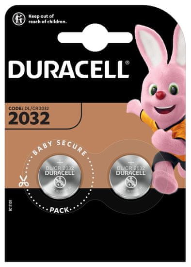 Duracell Lithiová knoflíková baterie CR2032 2 ks