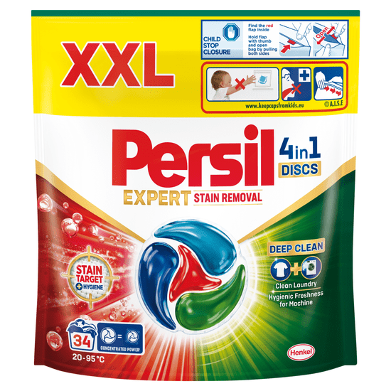 Persil kapsle na praní Discs 4v1 Expert Stain Removal 34 praní