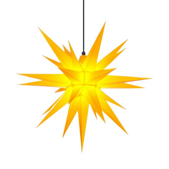 Decor By Glassor Herrnhuter papírová hvězda žlutá - 60 cm