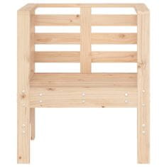 Vidaxl Zahradní židle 2 ks 61,5 x 53 x 71 cm masivní borové dřevo