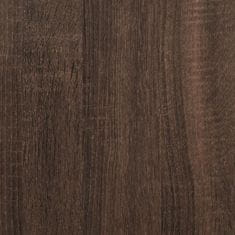 Greatstore Botník hnědý dub 80 x 21 x 87,5 cm kompozitní dřevo