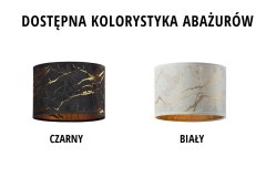 LYSNE.PL Moderní nástěnné svítidlo s mramorovým stínidlem TEXAS MARBLE, bílá