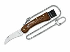 Fox Knives 01FX075 Funghi kapesní nůž na houby 7,5 cm, dřevo Palisandr, řetízek