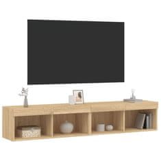 Vidaxl TV skříňky s LED osvětlením 2 ks dub sonoma 80 x 30 x 30 cm