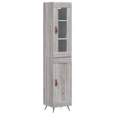 Vidaxl Skříň highboard šedá sonoma 34,5 x 34 x 180 cm kompozitní dřevo