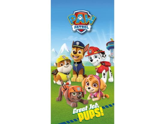 BrandMac Dětská osuška Paw Patrol Great Job