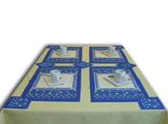 Darymex Dekorační polštářek 4x30x50 cm + 8x11x11 modrých pomněnek