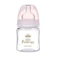 Canpol babies Lahev se širokým hrdlem Royal Baby 120 ml růžová