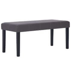 Vidaxl 281309 Bench 106 cm Grey Faux Leather