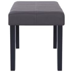 Vidaxl 281309 Bench 106 cm Grey Faux Leather