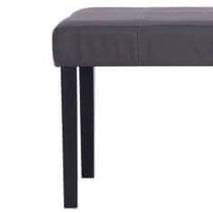 Vidaxl 281309 Bench 106 cm Grey Faux Leather