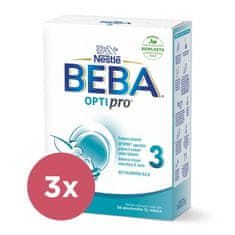 BEBA 3x OPTIPRO 3 Mléko batolecí, 500 g