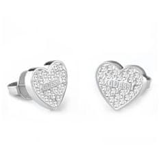 Guess Romantické ocelové náušnice s krystaly Studs Party JUBE02173JWRHT/U