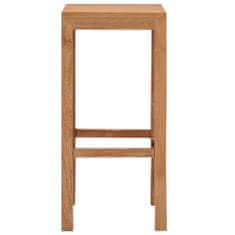 Vidaxl Barové stoličky 2 ks masivní teakové dřevo