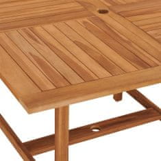 Vidaxl Zahradní jídelní stůl 110 x 110 x 75 cm masivní teak