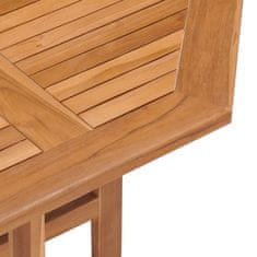 Vidaxl Skládací zahradní jídelní stůl 90 x 90 x 75 cm masivní teak