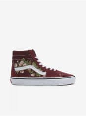 Vans Vínové dámské kotníkové semišové tenisky VANS SK8-Hi 42