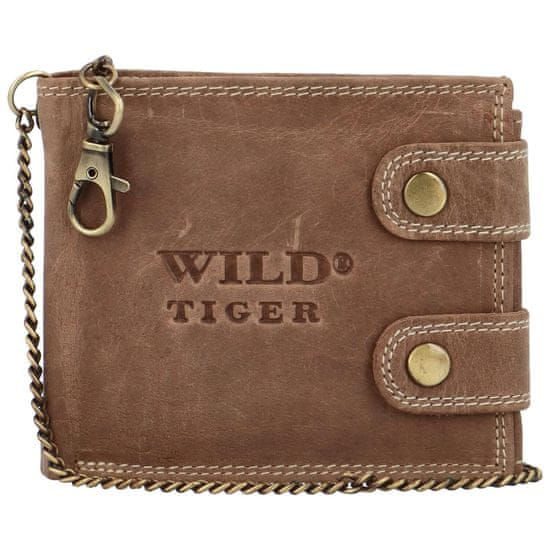 Wild Tiger Pánská kožená peněženka Wild Peterr, taupe