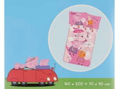 sarcia.eu Peppa Pig Růžová sada povlečení, bavlněné povlečení pro děti 140x200cm, OEKO-TEX 