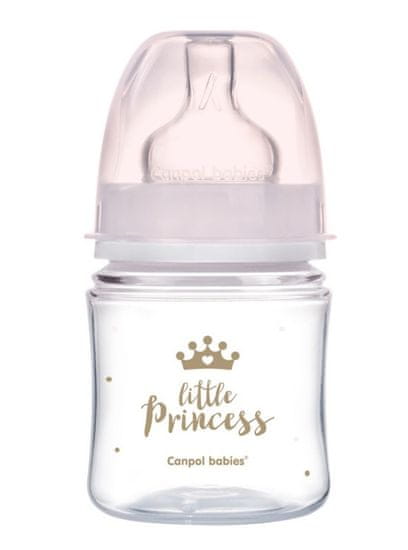 Canpol babies Antikoliková lahvička 120ml - Little Princess