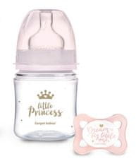 Canpol babies Antikoliková lahvička 120ml + dudlík set, Mini Girl - Little Princess