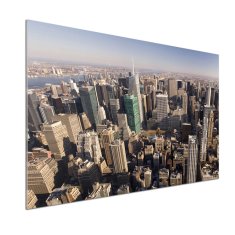 Wallmuralia Panel lacobel New York ptačí pohled 100x70 cm