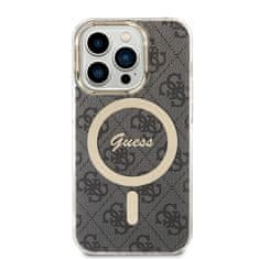 Guess Zadní kryt 4G IML MagSafe pro iPhone 14 Pro černý