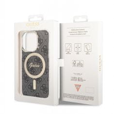 Guess Zadní kryt 4G IML MagSafe pro iPhone 14 Pro černý