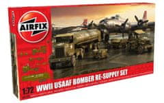 Airfix set vozidel pro letadla USAAF 8TH Airforce Bomber, Classic Kit A06304, 1/72