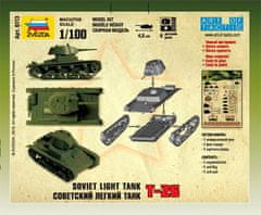 Zvezda T-26 M tank, Wargames (WWII) 6113, 1/100,