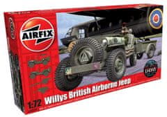 Airfix Jeep Willys s přívěsným vozíkem a houfnice 6 pdr, Classic Kit A02339, 1/72