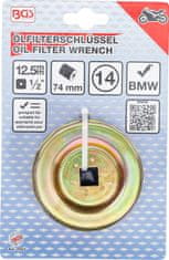 BGS technic Hlavice na povolování olejových filtrů 74 mm, 14hranná, BMW, VW - BGS 1043