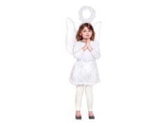 Anděl karnevalový kostým (sukně, křídla, svatozář)