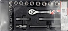 YATO Vložka do zásuvky - klíče nástrčné 22ks 6-22mm gola