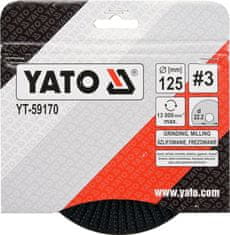 YATO Rotační rašple úhlová jemná 125 mm typ 3