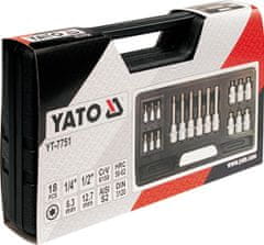 YATO Bity sada 18 ks TORX T10-T60mm