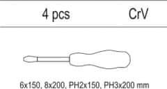 YATO Vložka do zásuvky - sada šroubováků s úderným koncem, 4ks