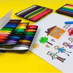 Netscroll Kompaktní voskovky (24 kusů), živé a bohaté barvy, 100% ekologická výroba, nápad na dárek, Crayons