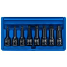 ASTA Zástrčné úderové hlavice TORX 1/2", T30 - T80, sada 8 ks -